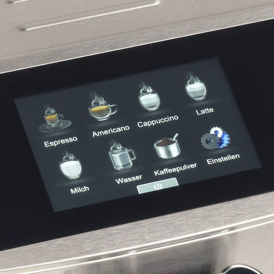Acopino Modena One Touch Αυτόματη Μηχανή Espresso 1500W Πίεσης 19bar με Μύλο Άλεσης Μαύρη