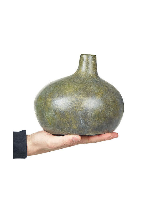 Beliani Dekorative Keramikvase Grünes