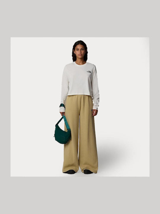 Γυναικείο Crop Top Βαμβακερό Μακρυμάνικο Neutral