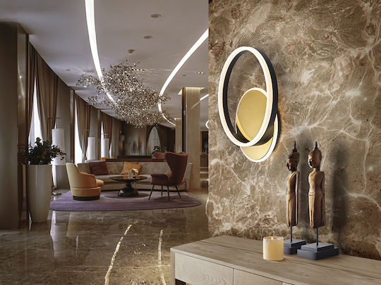 Oriel Deckenleuchte Gold mit Integrierter LED