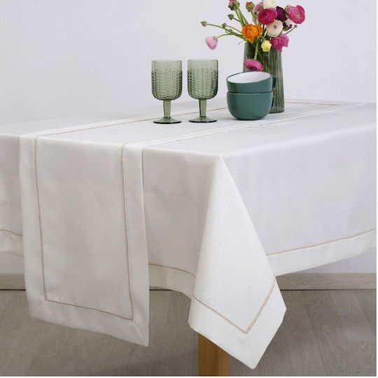 Sette Colori Tablecloth 3917 Ecru 165x260cm