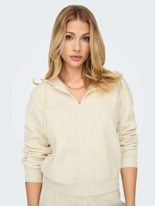 Only Women's Hooded Cardigan Ecru