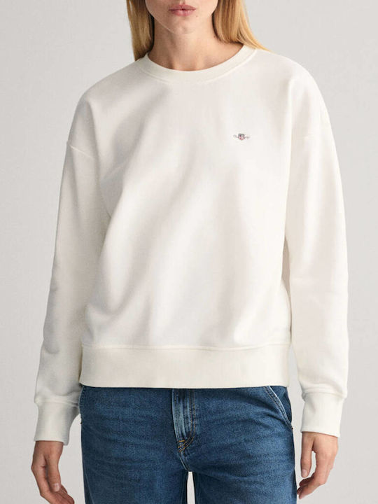 Gant Shield C-neck Sweat Φούτερ White