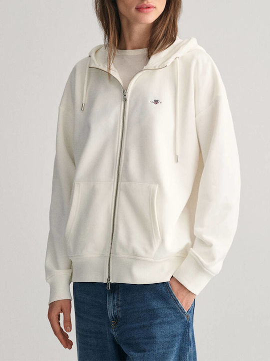 Gant Ζακέτα White με Κουκούλα