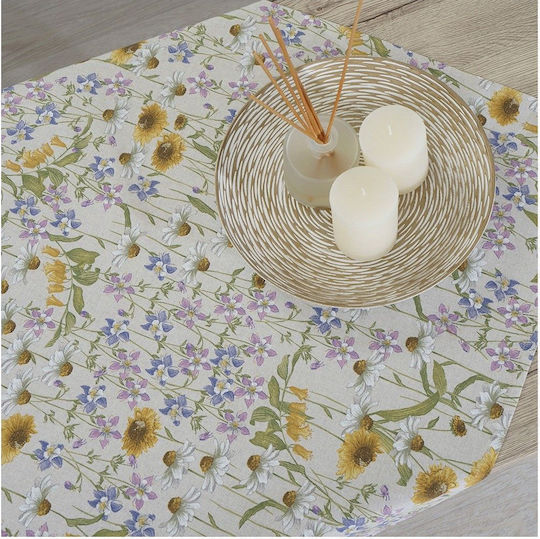 Dimeco Ράνερ Garden Μπέζ 40x160εκ.