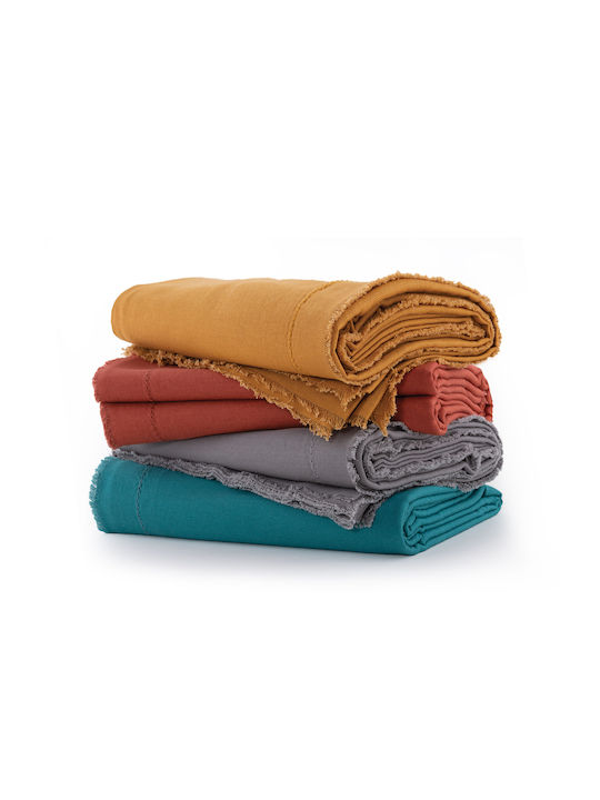 Nef-Nef Homeware Tablecloth Cotton Minimal Grey 140x180cm