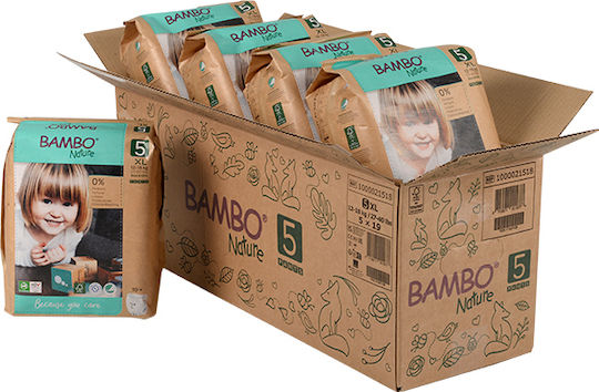 Bambo Nature Πάνες Βρακάκι Eco Friendly No. 5 για 12-18kg 19τμχ