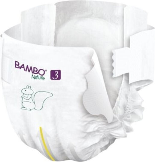 Bambo Nature Πάνες με Αυτοκόλλητο Tall No. 3 για 4-8kg 52τμχ