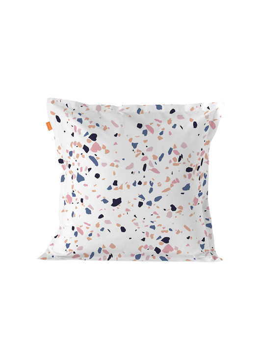 HappyFriday Terrazzo Pillowcase Colorful 80x80cm.