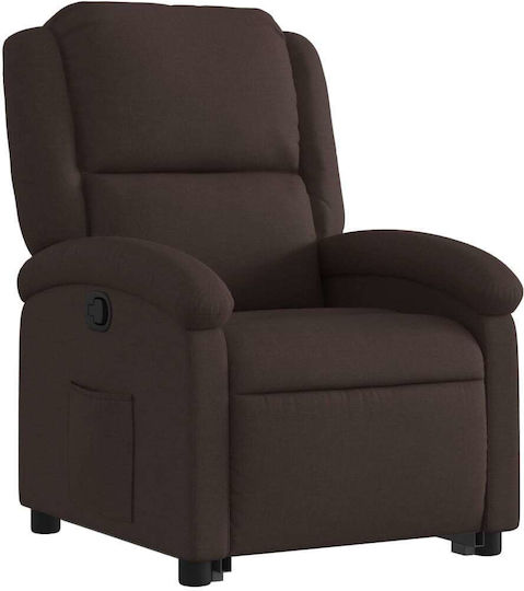 Relax Armchair with Footstool Dark Brown 71x86.5x99.5cm