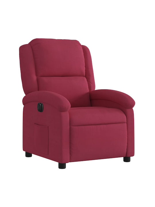 Relax Armchair with Footstool Bordeaux 71x86.5x99.5cm