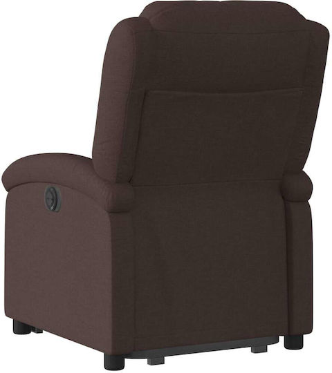 Relax Armchair with Footstool Dark Brown 71x86.5x99.5cm