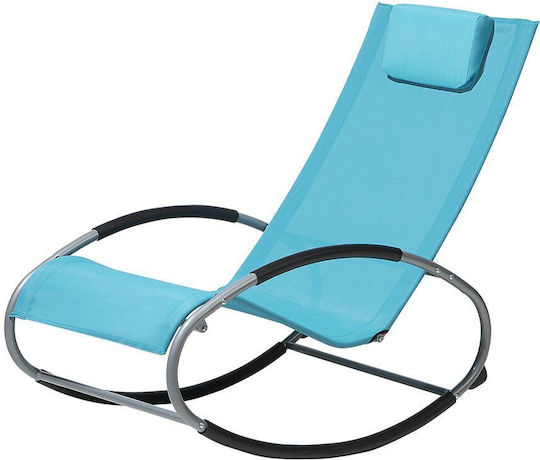 Κουνιστή Καρέκλα Μεταλλική Turquoise