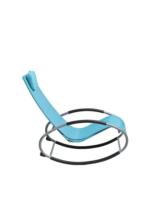 Κουνιστή Καρέκλα Μεταλλική Turquoise