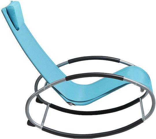 Κουνιστή Καρέκλα Μεταλλική Turquoise