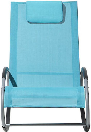 Κουνιστή Καρέκλα Μεταλλική Turquoise