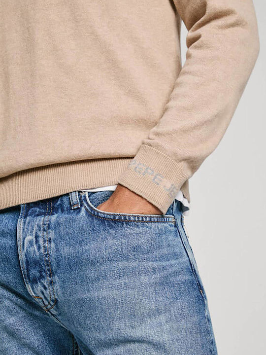 Andre Long Sleeve Sweater Biege