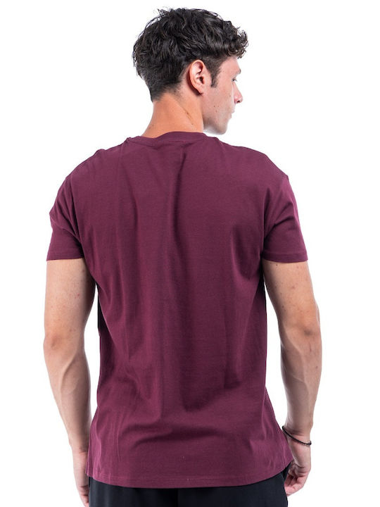 GSA Herren Sport T-Shirt Kurzarm Oxblood, Bordeaux