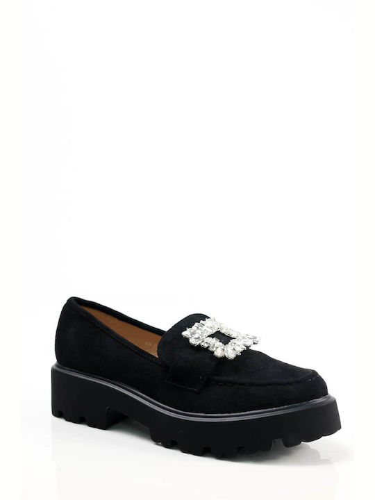 Ligglo Women's Loafers in Black Color