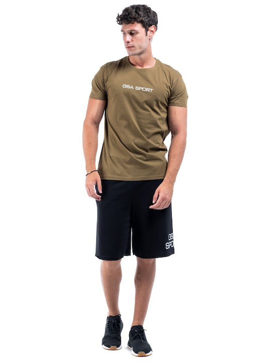 Athletic T-shirt Khaki