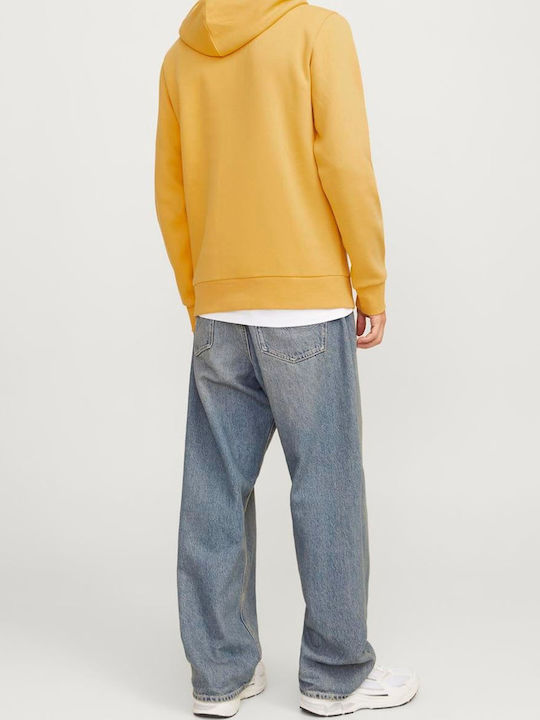 Jack & Jones Φούτερ Honey Gold, Μουσταρδί με Κουκούλα