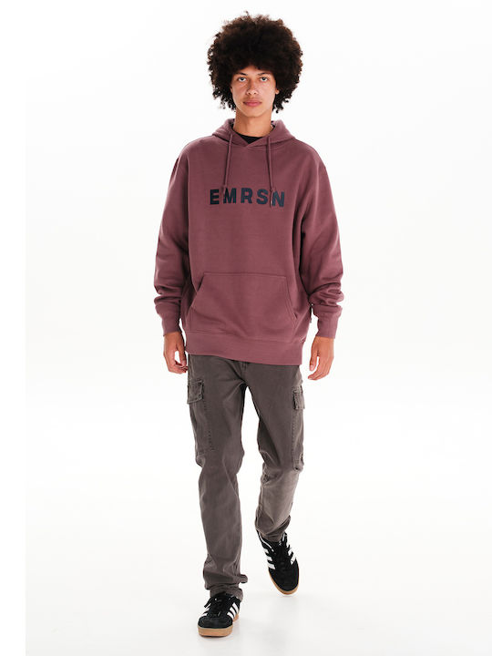 Φούτερ με Κουκούλα Dusty Mauve