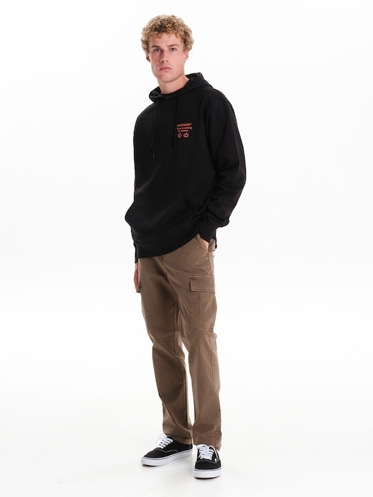 Herren Sweatshirt mit Kapuze Schwarz