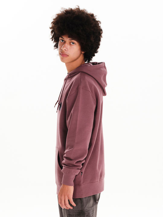 Φούτερ με Κουκούλα Dusty Mauve