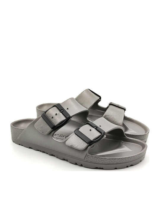 Women's Flat Sandals Anatomic in Gray Color