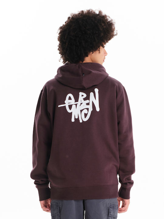 Hooded Burgundy Sweatshirt