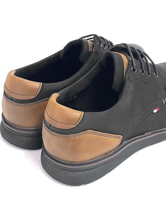 Men's Synthetic Leather Casual Shoes Black