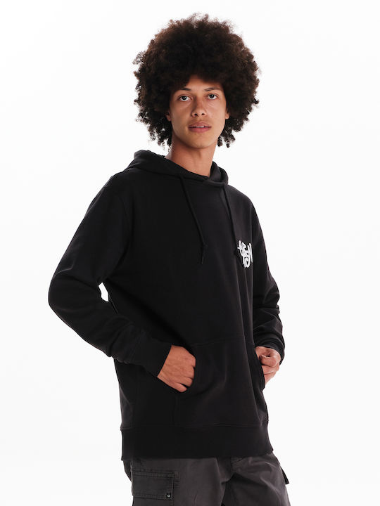 Emerson Herren Sweatshirt mit Kapuze Schwarz