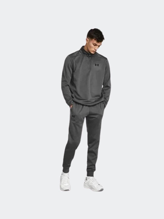 Under Armour Παντελόνι Φόρμας με Λάστιχο Fleece Γκρι