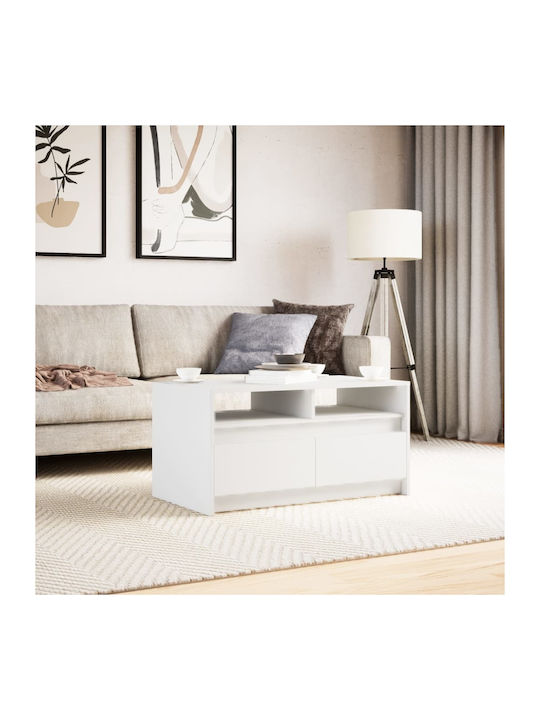 Rechteckig Couchtisch White L90xB50xH45.5cm