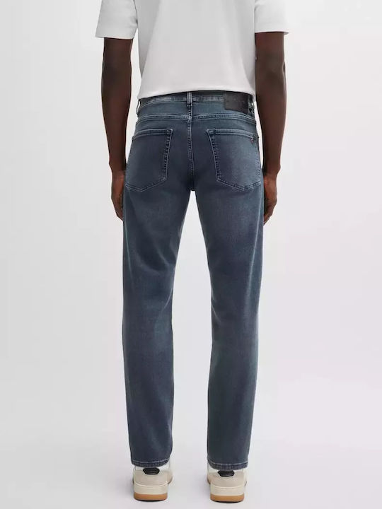 Maine Men's Elastic Jeans Pants with Regular Fit Blue-Black