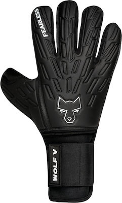 Fearless Goalkeepers Wolf V Adults Goalkeeper Gloves Black