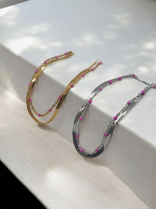 Gold Plated Steel Anklet from Steel