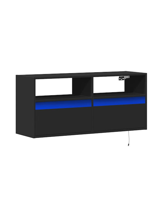 Stand TV Negru L100xA31xÎ45cm