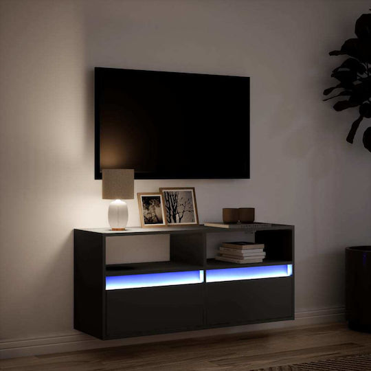 TV-Ständer Schwarz M100xP31xH45cm