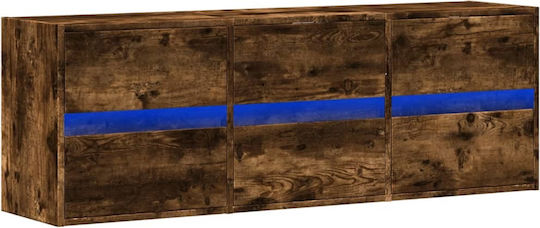 Wall-Mounted TV Furniture Smoky Oak 130x31x45 cm Wall-Mounted TV Furniture Smoky Oak 130x31x45 cm