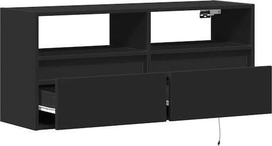 TV-Ständer Schwarz M100xP31xH45cm