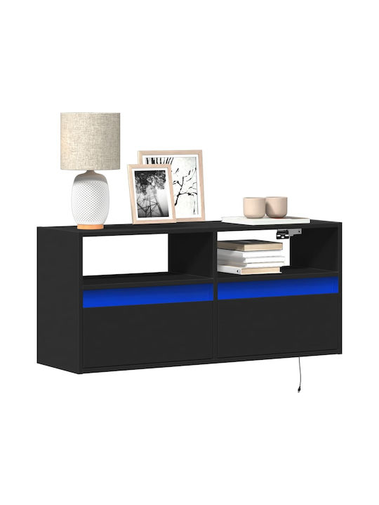 Stand TV Negru L100xA31xÎ45cm