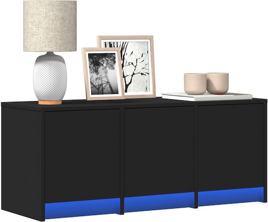 Έπιπλο Τηλεόρασης Μαύρο Μ97xΠ34xΥ40cm