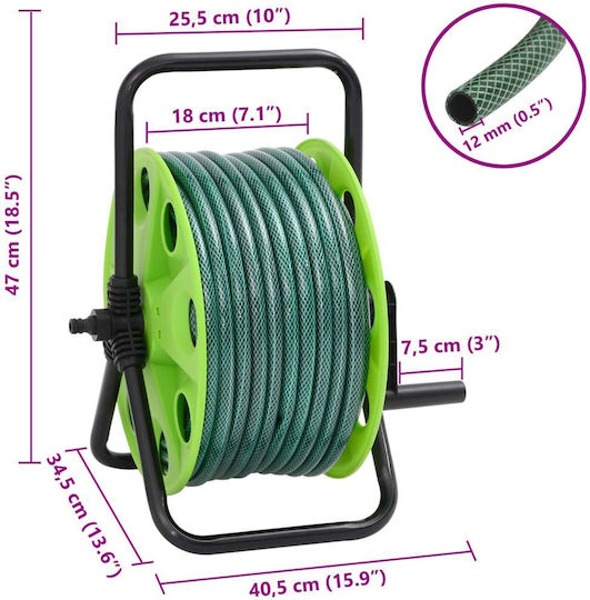 vidaXL Watering Wind with Hose 30m
