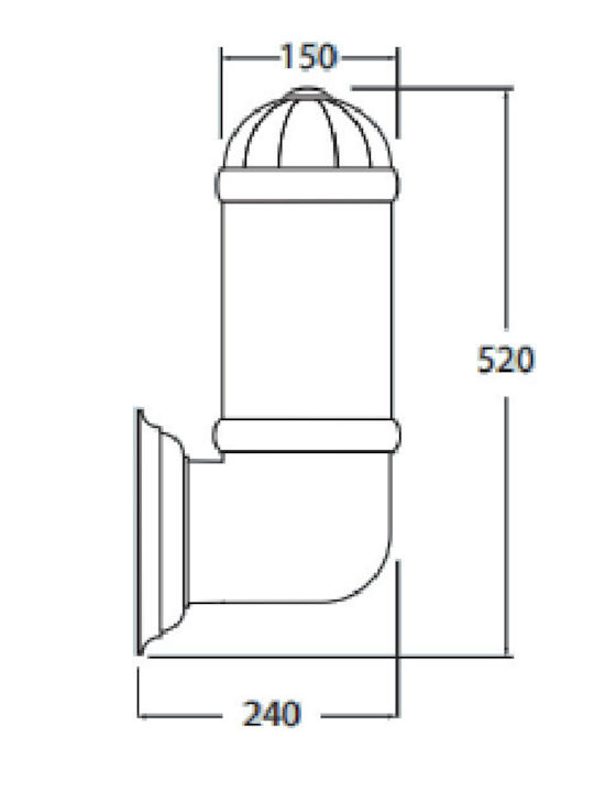 Elmark Wall-Mounted Outdoor Light E27 IP55