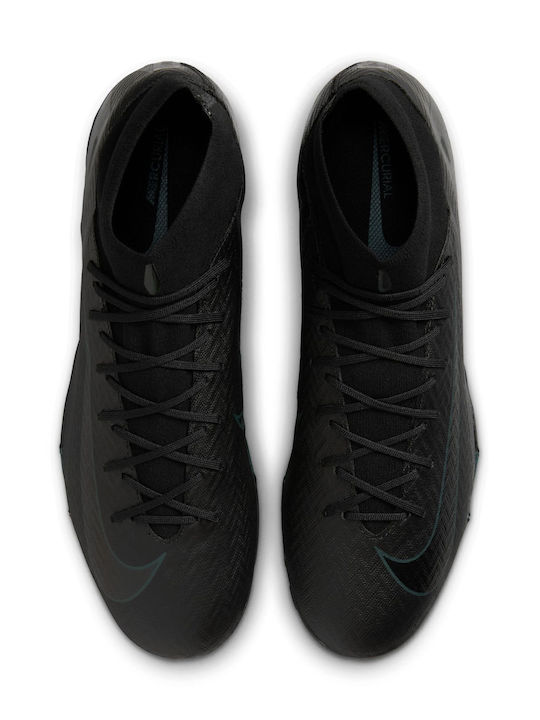 Nike Mercurial Superfly 10 Academy Football Shoes with Molded Cleats Black
