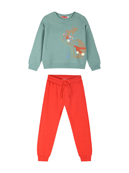 Energiers Kids Sweatpants Set Sweet Coral 2pcs