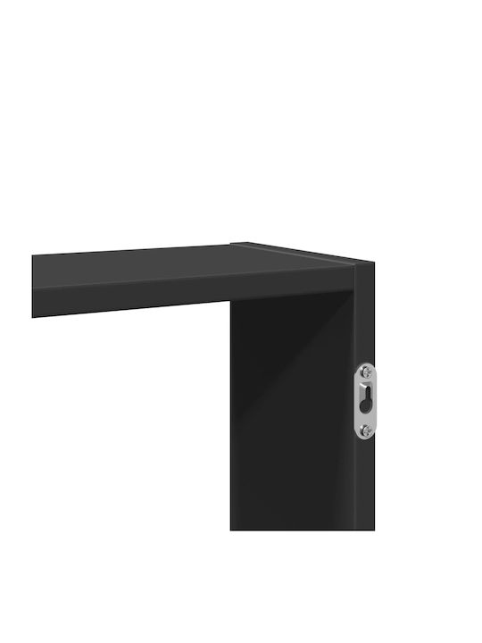 Black Wall Shelf 99x15x60cm