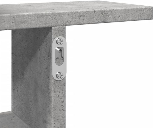 Grey Wall Shelves 2 Pieces 50x12x50 cm