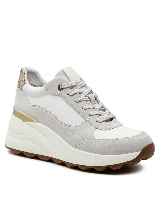 Geox Spherica Damen Sneakers Off White / White